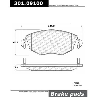 Disc Brake Pad Set CE 301.09100