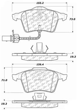 Disc Brake Pad Set CE 301.09151