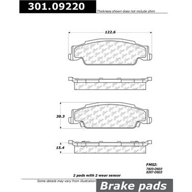 Disc Brake Pad Set CE 301.09220