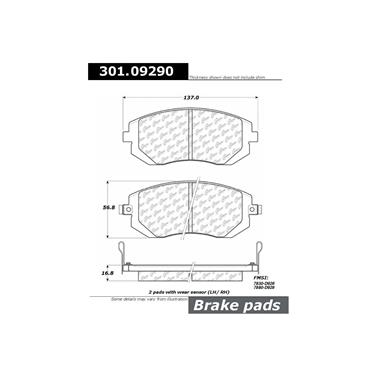 Disc Brake Pad Set CE 301.09290