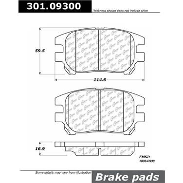 Disc Brake Pad Set CE 301.09300