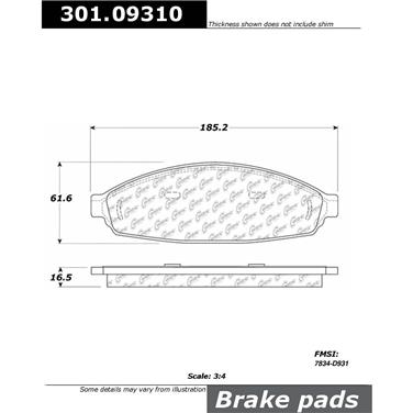 Disc Brake Pad Set CE 301.09310