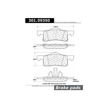 Disc Brake Pad Set CE 301.09350