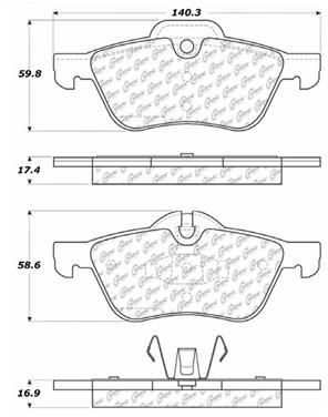 Disc Brake Pad Set CE 301.09390