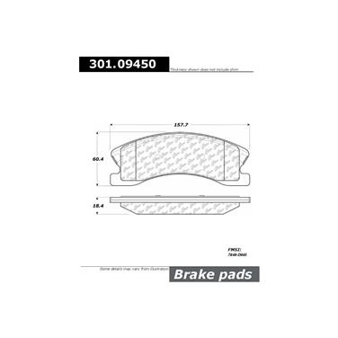 Disc Brake Pad Set CE 301.09450