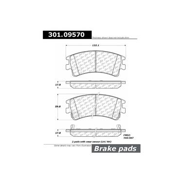 Disc Brake Pad Set CE 301.09570