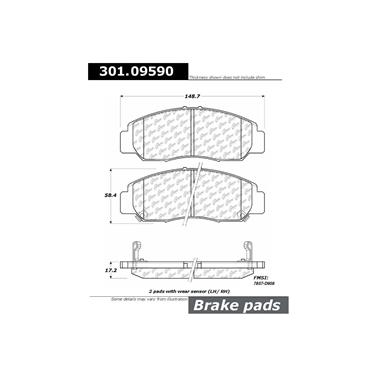 Disc Brake Pad Set CE 301.09590