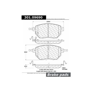 Disc Brake Pad Set CE 301.09690