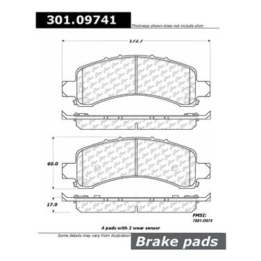 Disc Brake Pad Set CE 301.09741