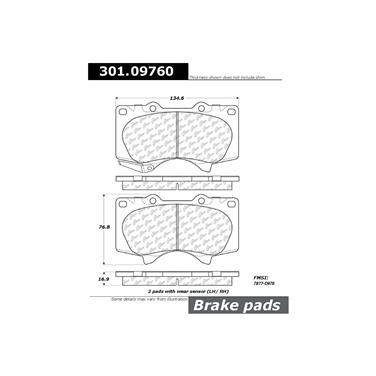 Disc Brake Pad Set CE 301.09760