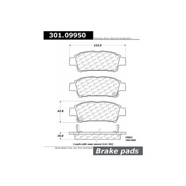 Disc Brake Pad Set CE 301.09950