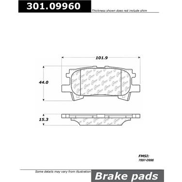 Disc Brake Pad Set CE 301.09960