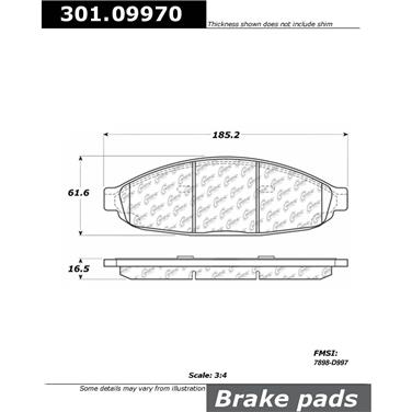 Disc Brake Pad Set CE 301.09970