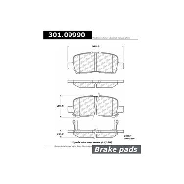 Disc Brake Pad Set CE 301.09990