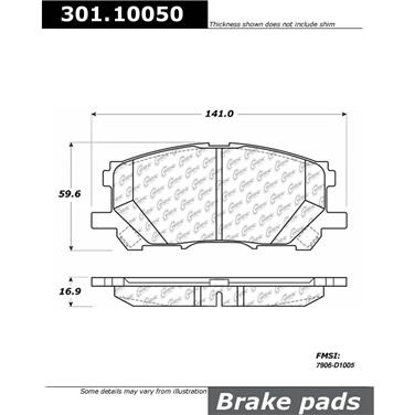 Disc Brake Pad Set CE 301.10050