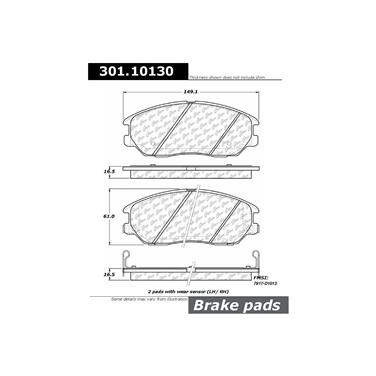 Disc Brake Pad Set CE 301.10130