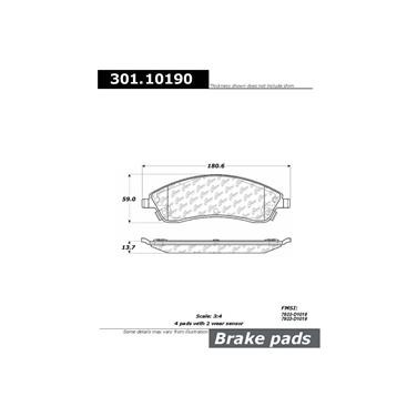 Disc Brake Pad Set CE 301.10190