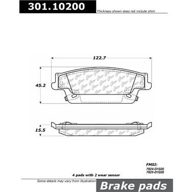 Disc Brake Pad Set CE 301.10200