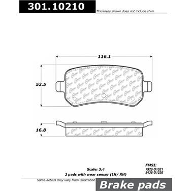 Disc Brake Pad Set CE 301.10210