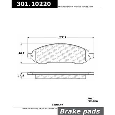 Disc Brake Pad Set CE 301.10220