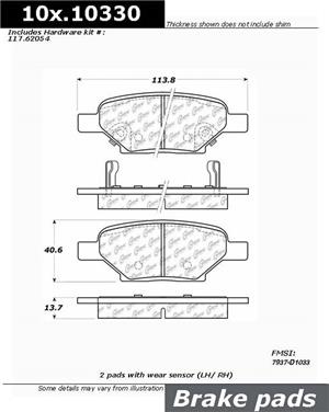 Disc Brake Pad Set CE 301.10330