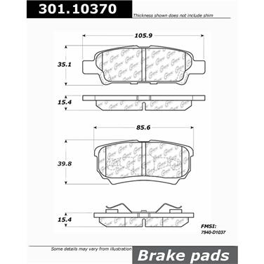 Disc Brake Pad Set CE 301.10370