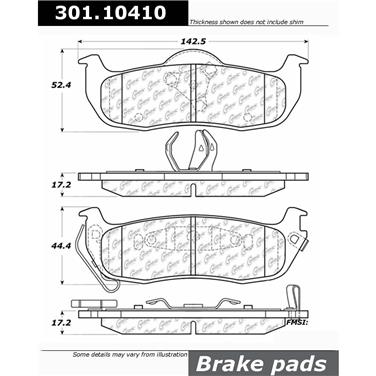 Disc Brake Pad Set CE 301.10410