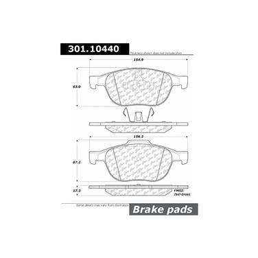 2007 Ford EcoSport Disc Brake Pad Set CE 301.10440