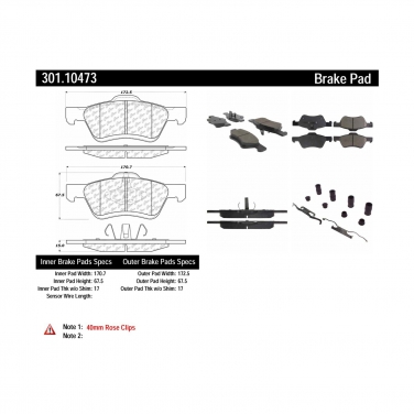 Disc Brake Pad Set CE 301.10473