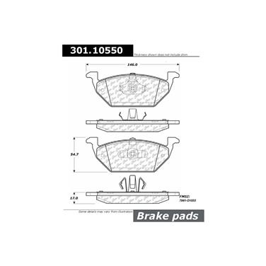 Disc Brake Pad Set CE 301.10550