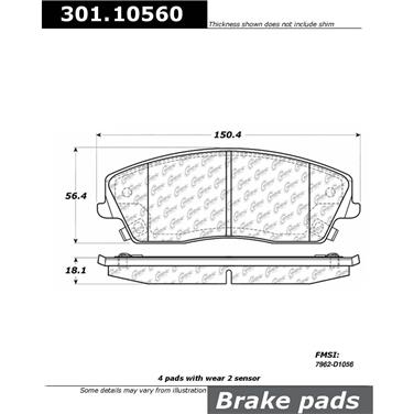 Disc Brake Pad Set CE 301.10560