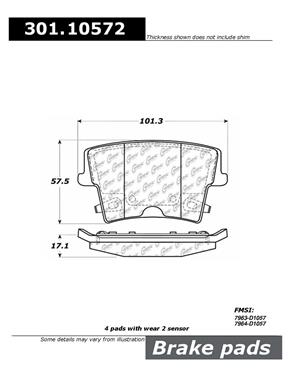 Disc Brake Pad Set CE 301.10572