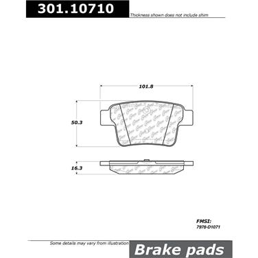 Disc Brake Pad Set CE 301.10710