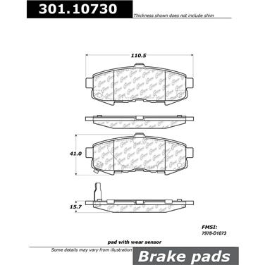 Disc Brake Pad Set CE 301.10730