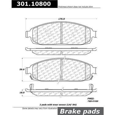 Disc Brake Pad Set CE 301.10800