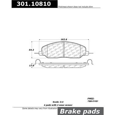 Disc Brake Pad Set CE 301.10810