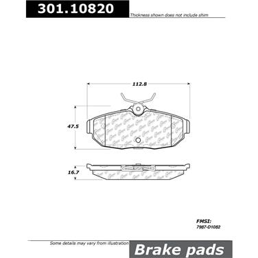 Disc Brake Pad Set CE 301.10820