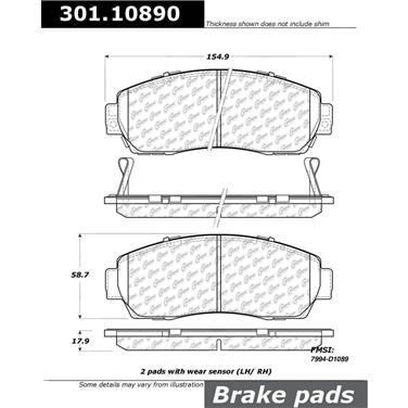 Disc Brake Pad Set CE 301.10890