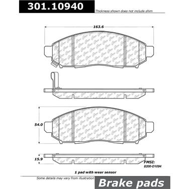 Disc Brake Pad Set CE 301.10940