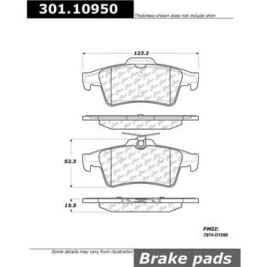 Disc Brake Pad Set CE 301.10950