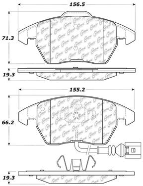 Disc Brake Pad Set CE 301.11070