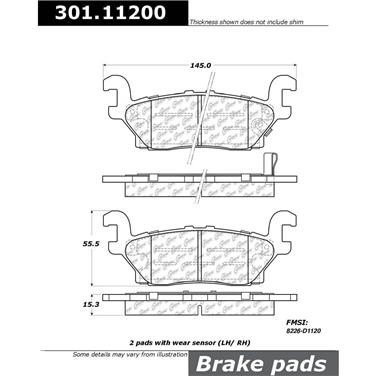 Disc Brake Pad Set CE 301.11200