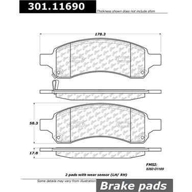 Disc Brake Pad Set CE 301.11690