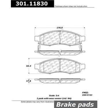 Disc Brake Pad Set CE 301.11830