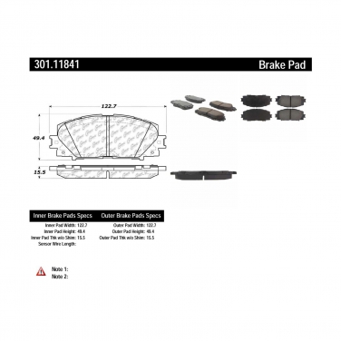 Disc Brake Pad Set CE 301.11841