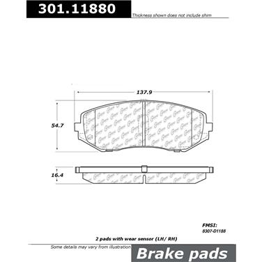 Disc Brake Pad Set CE 301.11880