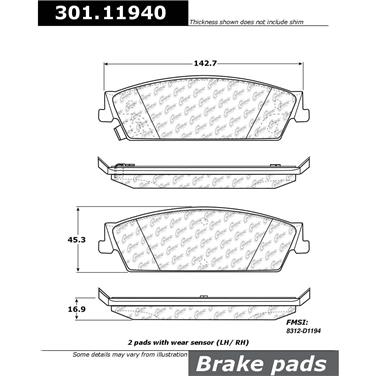 Disc Brake Pad Set CE 301.11940