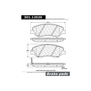 Disc Brake Pad Set CE 301.12020