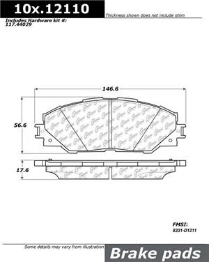 Disc Brake Pad Set CE 301.12110