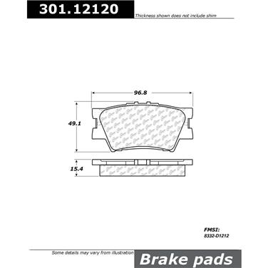 Disc Brake Pad Set CE 301.12120